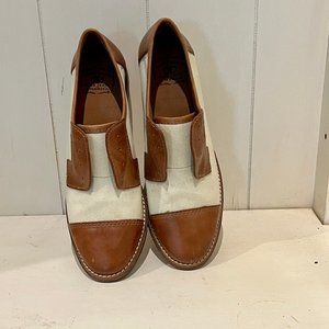 Lucky Brand Women's Flats Leather and Canvas Size 8M